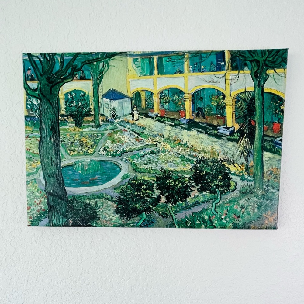 💕iCANVAS💕 By Vincent Van Gogh The Courtyard of the Hospital at Arles, 1889